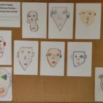 prace plastyczne przedstawiające głowy inspirowane twórczością picasso