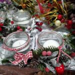 słoiczki ze świeczkami udekorowane chinkami