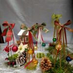 choinki wykonane z patyczków szaszłykowych