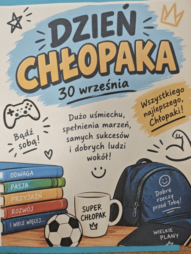 plakat z okazji dnia chłopaka